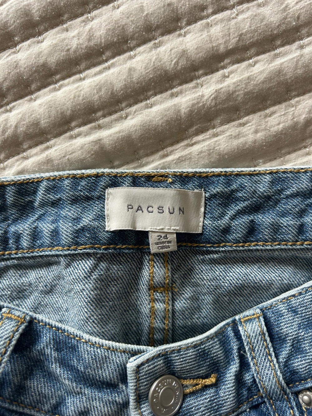 Pac Sun Denim Mini Skirt in Blue - Picture 3 of 3